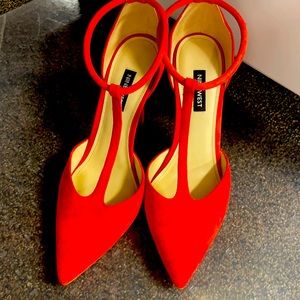 Nine West red heels